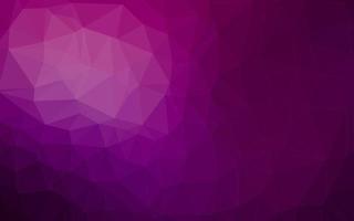 Dark Purple vector polygon abstract backdrop.