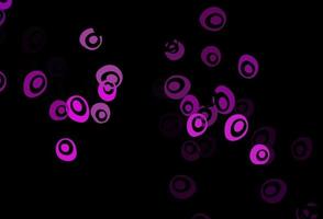 Dark Purple vector texture with disks.