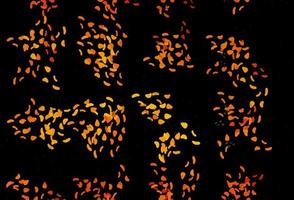 Dark Orange vector background with abstract forms.
