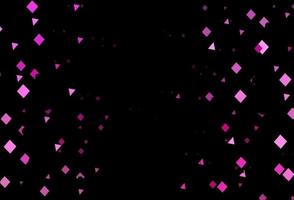 Dark pink vector texture in poly style with circles, cubes.