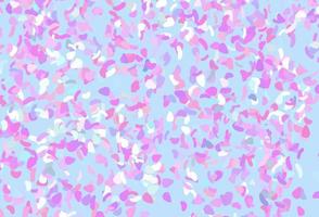 Light pink, blue vector template with memphis shapes.