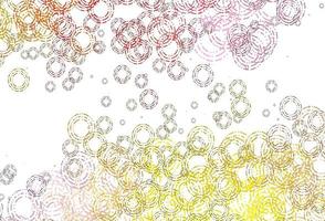 Light Pink, Yellow vector pattern with spheres.