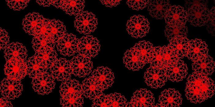 Dark Red vector template with abstract forms.