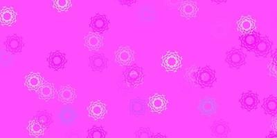 Light Purple, Pink vector backdrop with chaotic shapes.