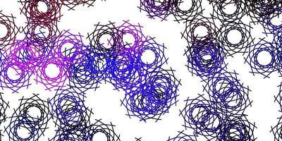 Light Purple, Pink vector background with random forms.