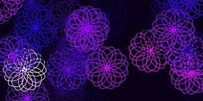 Light Purple vector background with bubbles.