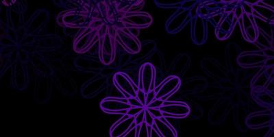 Dark Purple vector backdrop with chaotic shapes.