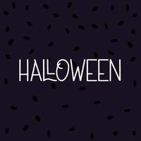 Halloween banner lettering Halloween concept. vector