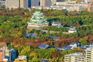 Nagoya castle and city skyline, Japan photo