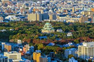 Nagoya castle and city skyline, Japan photo