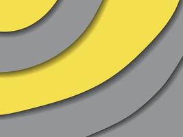 Abstract yellow-gray background, cut-out paper vector