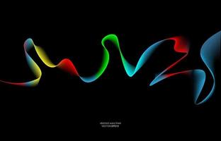 Abstract Wavy Lines Background Illustration Vector Image