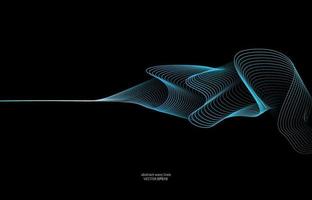 Abstract Wavy Lines Background Illustration Vector Image