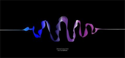 Abstract Wavy Lines Background Illustration Vector Image
