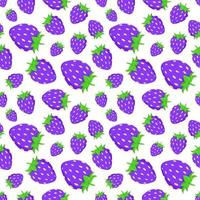 Seamless strawberry pattern vector