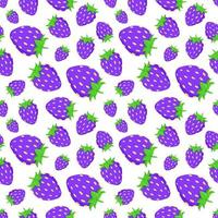 Seamless strawberry pattern vector