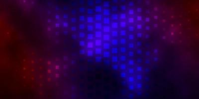 Dark Blue, Red vector backdrop with rectangles.