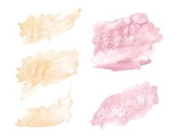 watercolor abstract brush stroke with rough paper textured vector