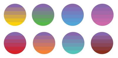 Sunset Sublimation Circle Colors vector