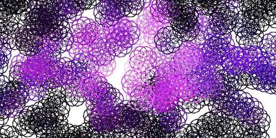 Light Purple vector texture with memphis shapes.