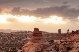 Landscape at Arches National Park in Utah photo