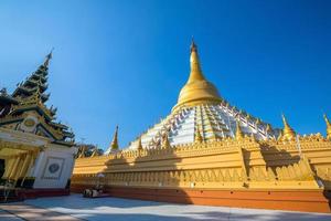 Mahazadi pagoda with blue sky in Bago photo