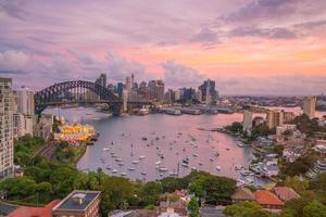 horizonte del centro de sydney foto