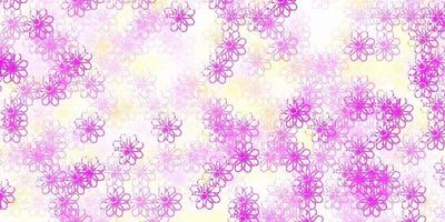 Light Pink, Yellow vector pattern with lines.