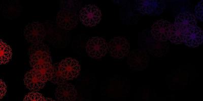 Dark Pink, Yellow vector background with random forms.