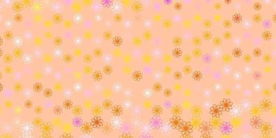 Light Pink, Yellow vector backdrop with circular arc.