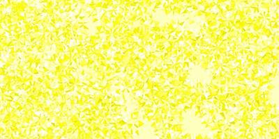 Light Yellow vector background with christmas snowflakes.