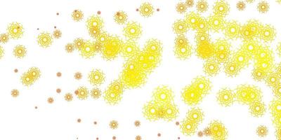 Light Yellow vector backdrop with chaotic shapes.