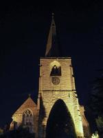 St Mary Magdalene church in Tanworth in Arden at night photo