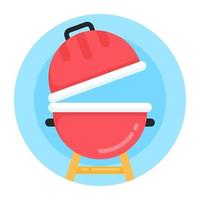 Bbq Outdoor  Grill vector