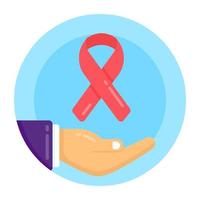 HIV Care and Awareness ribbon vector