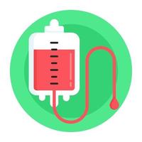 Iv Drip and Blood Bag vector