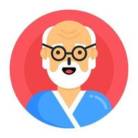 Old Man and Citizen vector