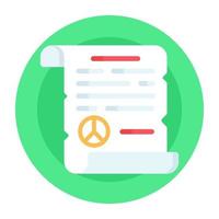 correo y carta de paz vector