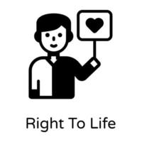 Right To Life vector