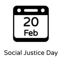 Social Justice Day vector