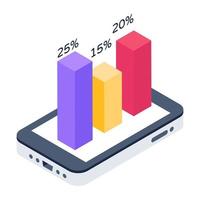 Mobile Growth Chart vector