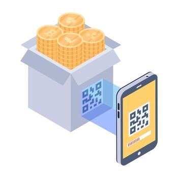 escaneo de código qr vector