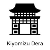 Kiyomizu Dera Building vector
