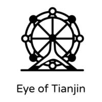 Eye of Tianjin vector