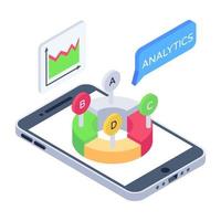 online Mobile Analysis vector