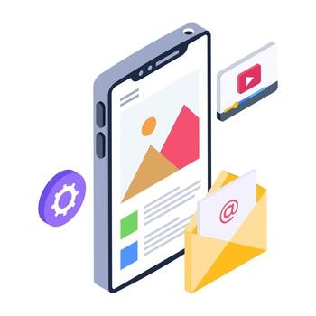 desarrollo de software móvil vector