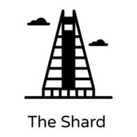 The Shard and London vector