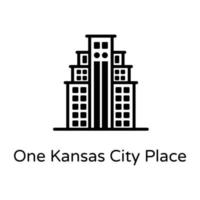 un lugar de la ciudad de Kansas vector