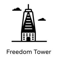 torre de libertad de comercio vector