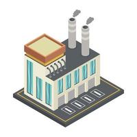 Production and Industrial  Plant vector